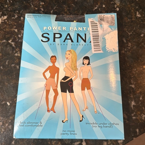 NEW Spanx Power Panties Performance Underwear Shapewear Size G Color Black - Picture 3 of 5